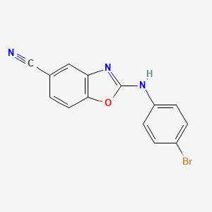 B8386698 2-(4-Bromoanilino)-1,3-benzoxazole-5-carbonitrile CAS No. 461699-30-9