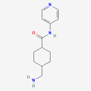 molecular formula C13H19N3O B8386864 trans-4-Aminomethyl-1-(4-pyridylcarbamoyl)cyclohexane 