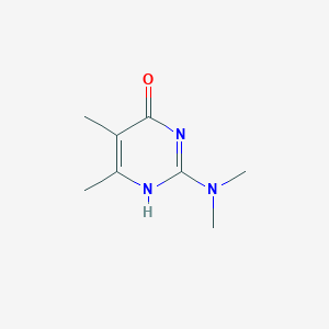 molecular formula C8H13N3O B008387 2-(Dimethylamino)-5,6-dimethyl-1H-pyrimidin-4-one CAS No. 40778-16-3