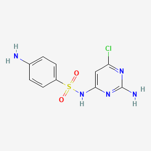 4-amino-N-(2-amino-6-chloro-pyrimidin-4-yl)-benzenesulfonamide