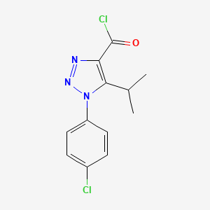 1-(4-Chlorophenyl)-5-isopropyl-triazole-4-carbonyl chloride