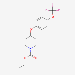 1-Ethoxycarbonyl-4-(4-trifluoromethoxyphenoxy)piperidine