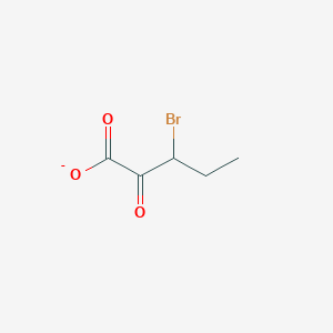 molecular formula C5H6BrO3- B8387210 Bromo-ethyl-pyruvate 