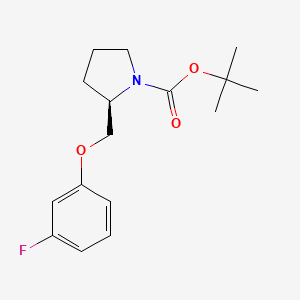 (R)-tert-butyl 2-((3-fluorophenoxy)methyl)pyrrolidine-1-carboxylate