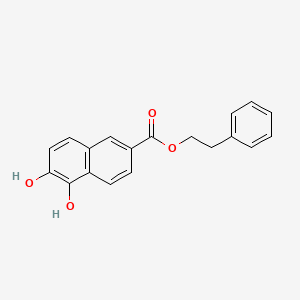 molecular formula C19H16O4 B8387266 Phenethyl 5,6-dihydroxynaphthalene-2-carboxylate 