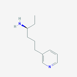 molecular formula C11H18N2 B8387382 (S)-alpha-ethyl-3-pyridinebutanamine 