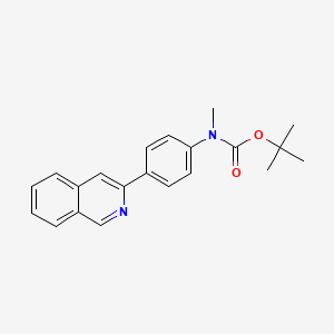 molecular formula C21H22N2O2 B8387474 Tert-butyl (4-(isoquinolin-3-yl)phenyl)(methyl)carbamate 