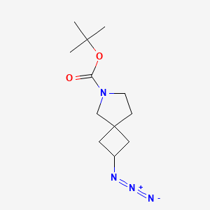 molecular formula C12H20N4O2 B8387481 tert-Butyl 2-azido-6-azaspiro[3.4]octane-6-carboxylate 