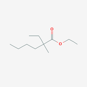 molecular formula C11H22O2 B8387537 Ethyl 2-methyl-2-ethyl-hexanoate 