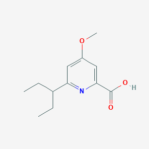 6-(1-Ethyl-propyl)-4-methoxy-pyridine-2-carboxylic acid