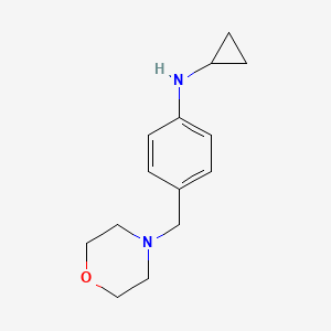 N-cyclopropyl-4-(4-morpholinylmethyl)aniline