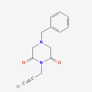 4-Benzyl-1-prop-2-ynyl-piperazine-2,6-dione