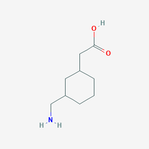 molecular formula C9H17NO2 B8387687 3-Aminomethylcyclohexylacetic acid 