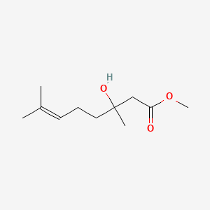 molecular formula C11H20O3 B8387744 3-Hydroxy-3,7-dimethyl-6-octenoic acid methyl ester CAS No. 105650-24-6