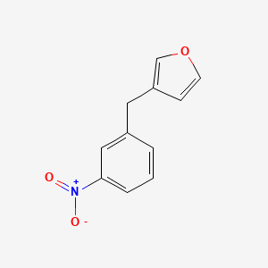 molecular formula C11H9NO3 B8387745 3-(3-Nitrobenzyl)furan 
