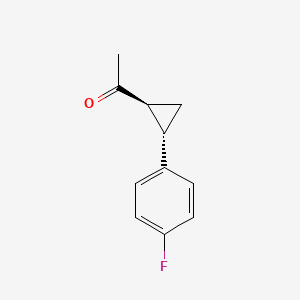 (1S,2S)-1-(2-(4-fluorophenyl)cyclopropyl)ethanone