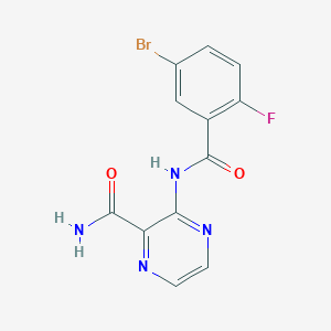 3-(5-Bromo-2-fluorobenzoylamino)pyrazine-2-carboxamide