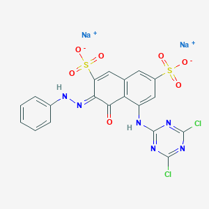 molecular formula C19H10Cl2N6Na2O7S2 B083879 C.I. Reactive red 2 CAS No. 12226-03-8