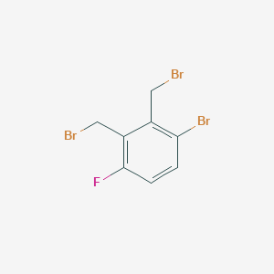 molecular formula C8H6Br3F B8387933 1-Bromo-2,3-bis(bromomethyl)-4-fluorobenzene 