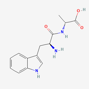 molecular formula C14H17N3O3 B8387982 l-tryptophyl-D-alanine 