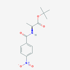 molecular formula C14H18N2O5 B8388162 tert-Butyl(2S)-2-[(4-nitrobenzoyl)amino]-propanoate 