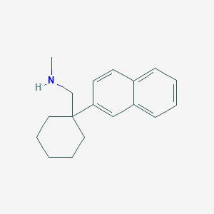 molecular formula C18H23N B8388190 N-methyl(1-(naphthalen-2-yl)cyclohexyl)-methanamine 