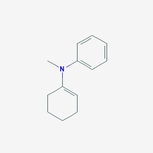 molecular formula C13H17N B083882 Benzenamine, N-1-cyclohexen-1-yl-N-methyl- CAS No. 10468-26-5