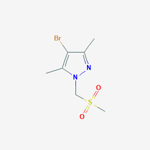 molecular formula C7H11BrN2O2S B8388202 4-bromo-3,5-dimethyl-1-(methylsulfonylmethyl)-1H-pyrazole 