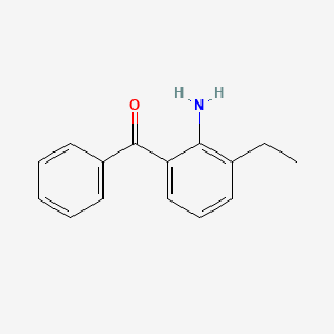 molecular formula C15H15NO B8388278 3-Ethyl-2-aminobenzophenone 