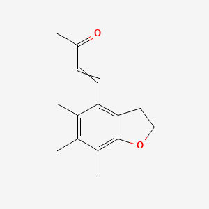 4-(5,6,7-Trimethyl-2,3-dihydro-1-benzofuran-4-yl)but-3-en-2-one
