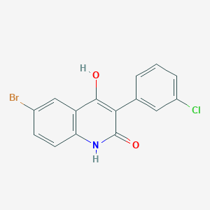 6-Bromo-3-(3-chlorophenyl)-4-hydroxyquinolin-2(1H)-one