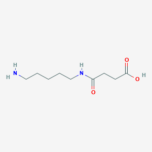molecular formula C9H18N2O3 B8388499 N-(5-Amino-pentyl)-succinamic acid 