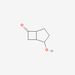 molecular formula C7H10O2 B8388912 2-Hydroxybicyclo[3.2.0]heptan-6-one 