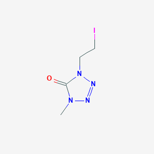 1,4-dihydro-1-(2-iodoethyl)-4-methyl-5H-tetrazol-5-one