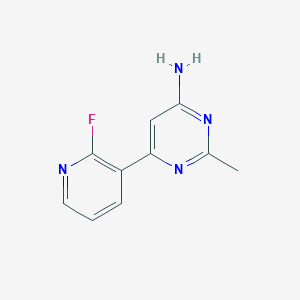 6-(2-Fluoropyridin-3-yl)-2-methylpyrimidin-4-amine