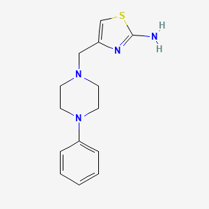4-((4-Phenylpiperazin-1-yl)methyl)thiazol-2-amine