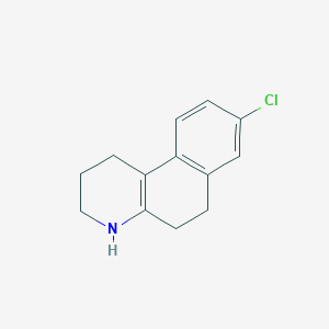 molecular formula C13H14ClN B8389033 8-Chloro-1,2,3,4,5,6-hexahydrobenzo[f]quinoline 