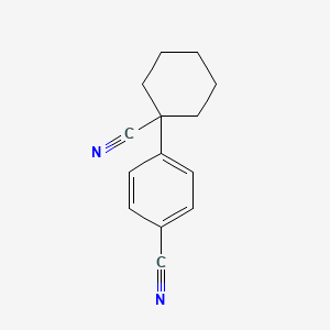 molecular formula C14H14N2 B8389048 4-(1-Cyanocyclohexyl)benzonitrile 