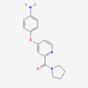 [4-(4-Amino-phenoxy)-pyridin-2-yl]pyrrolidin-1-yl-methanone