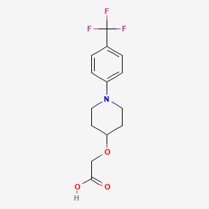 [(4-Trifluoromethyl-phenyl)-piperidin-4-yloxy]-acetic acid