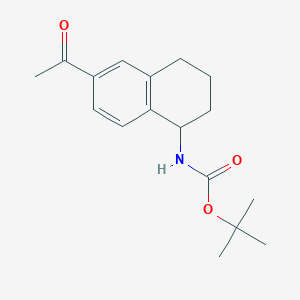 (6-Acetyl-1,2,3,4-tetrahydro-naphthalen-1-yl)-carbamic acid tert-butyl ester