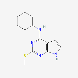 N-cyclohexyl-2-methylsulfanyl-7H-pyrrolo[2,3-d]pyrimidin-4-amine