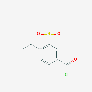 3-Methylsulfonyl-4-i-propylbenzoyl Chloride