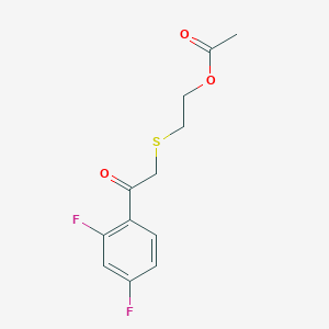2-(2-Acetoxyethyl)thio-2',4'-difluoroacetophenone