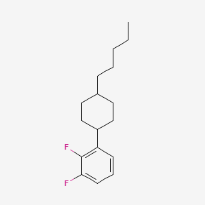 molecular formula C17H24F2 B8389278 1,2-difluoro-3-(4-pentylcyclohexyl)benzene 