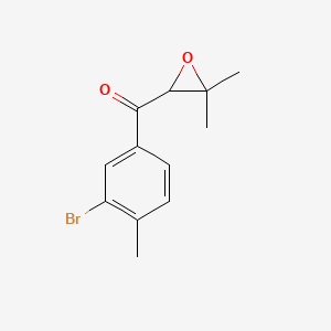 (3-Bromo-4-methylphenyl)(3,3-dimethyloxiran-2-yl)methanone