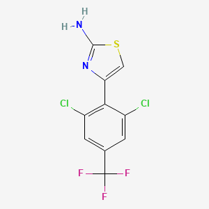 4-[2,6-Dichloro-4-(trifluoromethyl)phenyl]-1,3-thiazol-2-amine