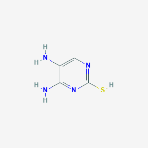 molecular formula C4H6N4S B083893 4,5-二氨基嘧啶-2-硫醇 CAS No. 14623-58-6