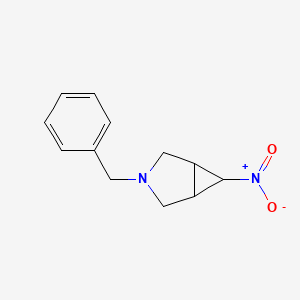 molecular formula C12H14N2O2 B8389316 3-Benzyl-6-nitro-3-azabicyclo[3.1.0]hexane 