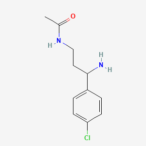 N-(3-amino-3-(4-chlorophenyl)propyl)acetamide